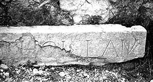 Trevi, Epigrafe asportata