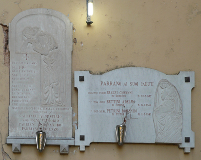 Trevi - Parrano - lapidi dei caduti in guerra