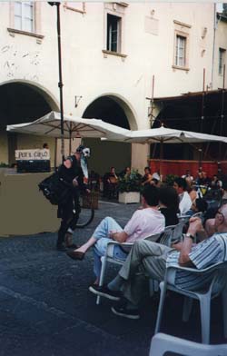 Trevi, Italy. Spettacolo in Piazza, 